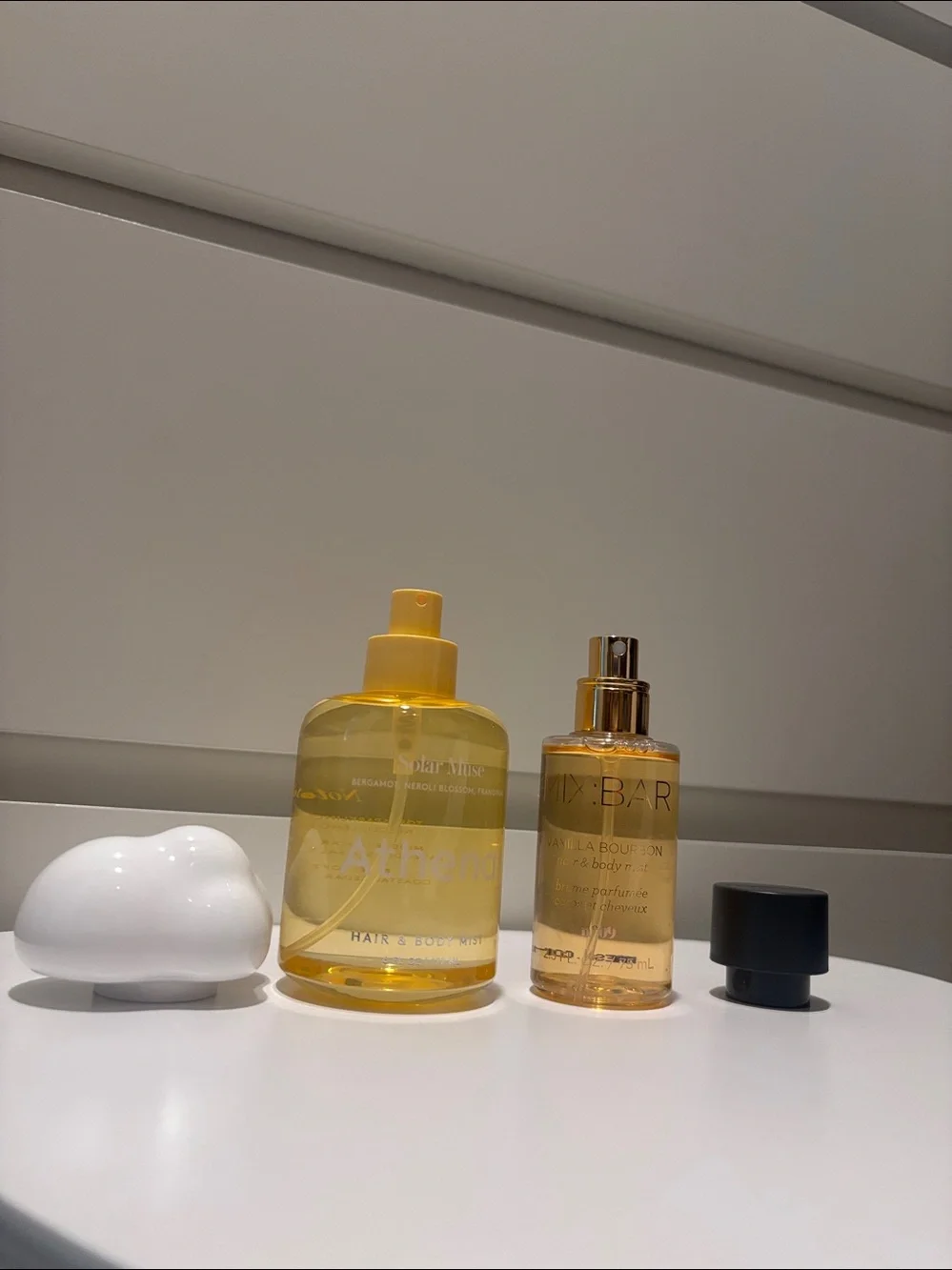 Bundle of 2 body mists: Athena Club Solar Muse and MixBar Vanilla Bourbon